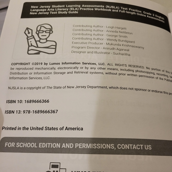 New Jersey Student Learning Assessments Test Practice: Grade 3 Language Arts - Picture 3 of 3